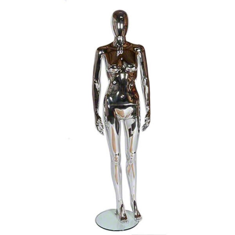 Female Chrome Egghead Mannequin