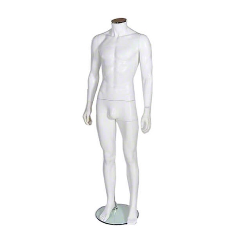 Male Plastic Headless Mannequin