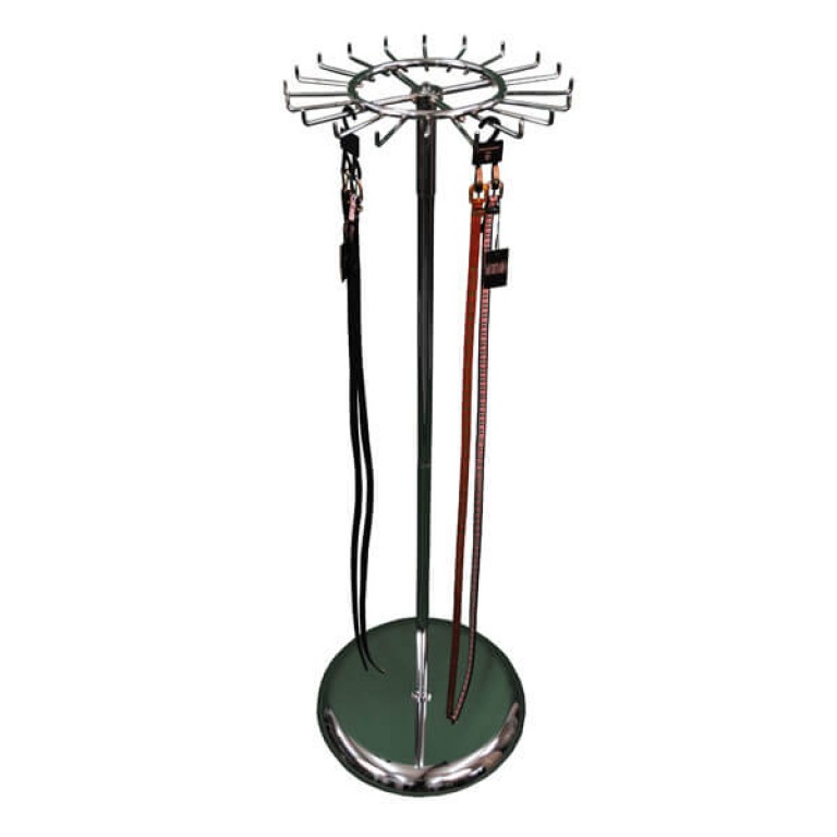 Revolving Chrome Accessory Stand