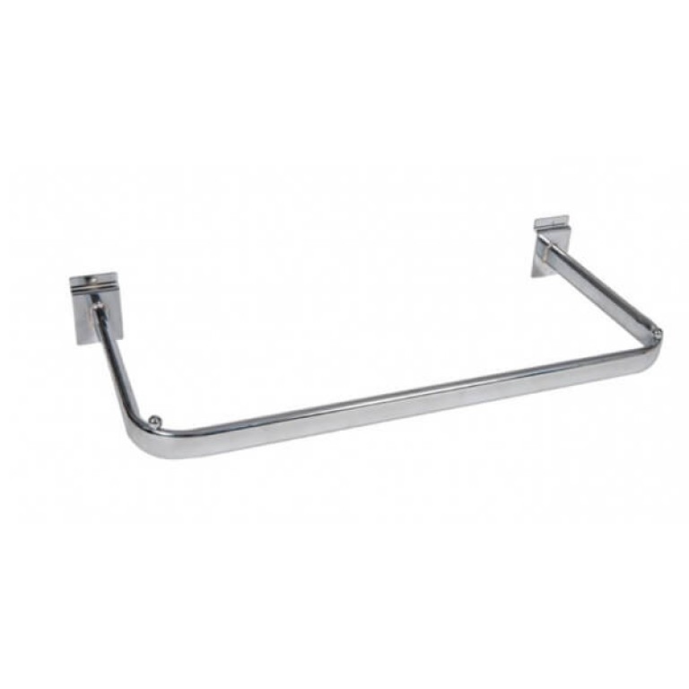 Hanging 'D' Slatwall Rail (chrome)