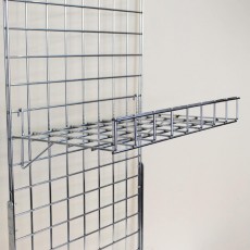 Gridwall Flat Shelf with Lip
