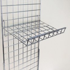 Gridwall Sloping Shelf with Lip