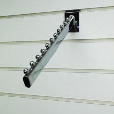 Sloping 11 Ball Arm Slatwall Hangers (chrome)