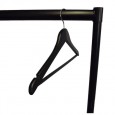 black wooden bar hanger