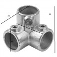 three way 3D urban tubing joint with dimensions