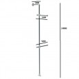 Bronx Wall Mounted Single Pole Display Unit