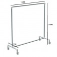 Bronx Heavy Duty Clothes Rail Portable
