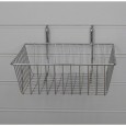 Small Slatwall Basket / Gridwall Basket (chrome)
