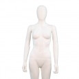 female matt white egg-headed mannequin