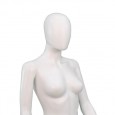 Female Matt White Egghead Seated Mannequin