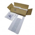 White Vest Carrier Bag + Packaging
