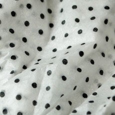 Black Polka Dot Tissue Paper (acid-free) 