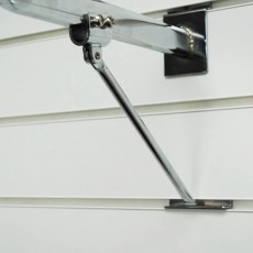 'D' Slatwall Rail Support Arm (chrome)