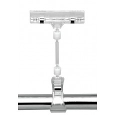 Card holder for chrome tube