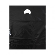 Black Plastic Carrier Bags (15" x 18")