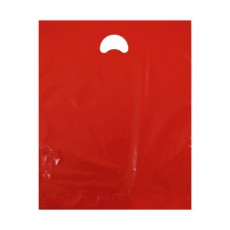 Red Plastic Carrier Bags (15" x 18")