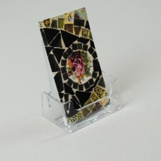 Acrylic desktop business card holder