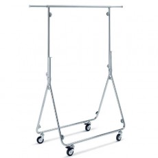 Fully Folding Clothes Rail (chrome)