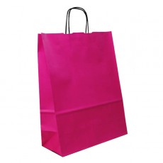 Cerise Paper Carrier Bags For Clothes