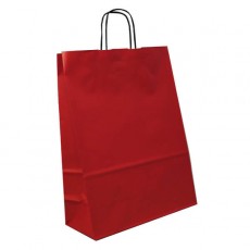 Medium Portrait Fashion Carrier Bag (red)
