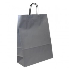 Medium Portrait Fashion Carrier Bag (silver)