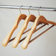 Premium Quality Wooden Coat Hangers With Bar
