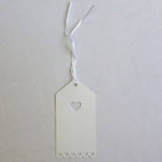 Pearl White Wedding Gift Tags - Pack 10